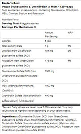 Vegan Glukosamine & Chondroitin & msm - 120 Kapselen