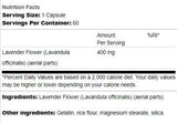 Levandų gėlė 400 mg 60 kapsulės