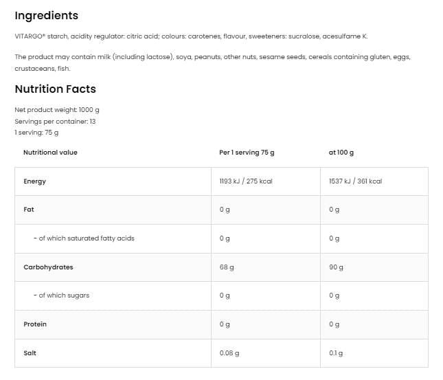 Vitargo | FASTEST BODY FUEL - 1000 grams