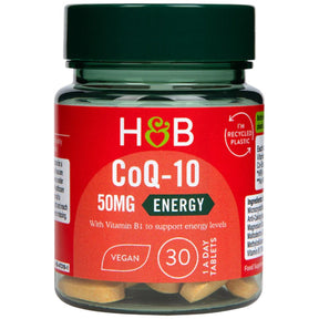 Coenzyme Q10 50mg - 30 Tablets - Nutra Best Europe