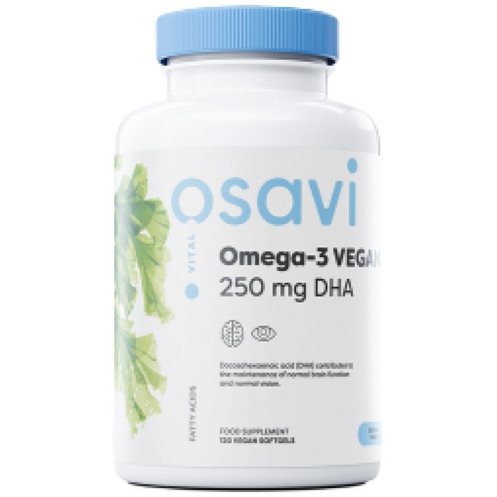 Omega-3 vegano | 250 mg DHA - 120 cápsulas de gel