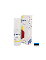 Vitamins K2 (20 µg) + D3 (800 IU) - Heart and Bone Health, Strong Immunity, Mouth Spray, 30 ml, 200 Sprays