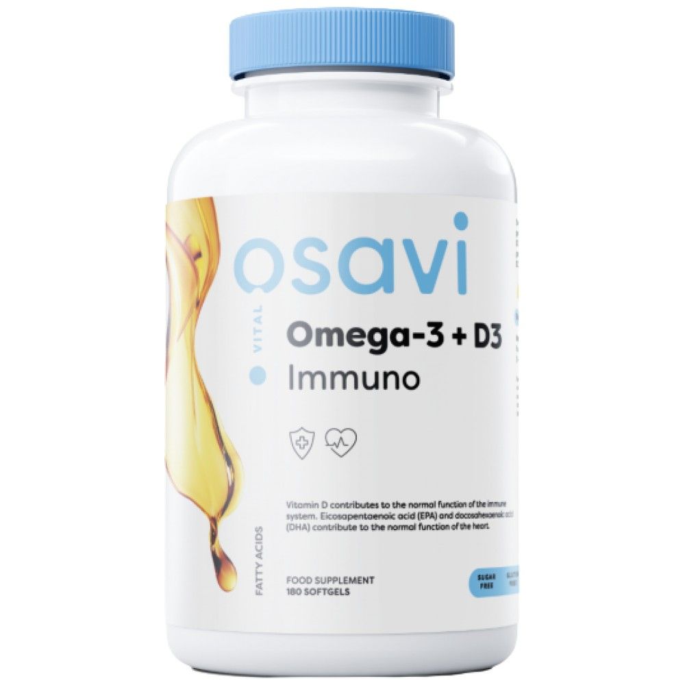 OMEGA -3 + D3 IMMUNO - 180 Gel capsules