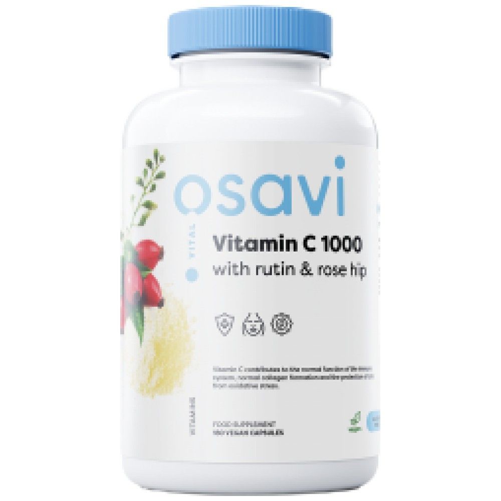 Vitaminas C 1000 | Su „Rutin & Rose“ klubu - 180 kapsulių