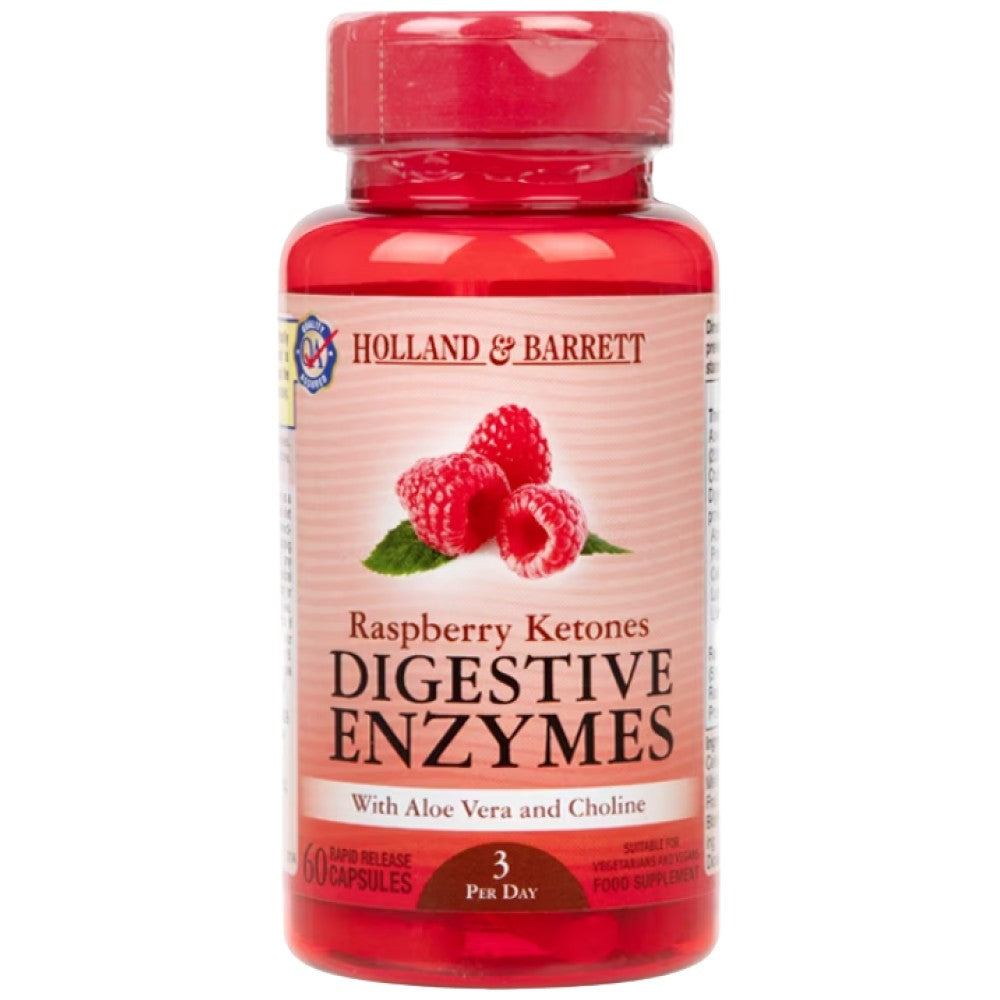 Raspberry Ketones Digestive Enzymes - 60 капсули - Feel You