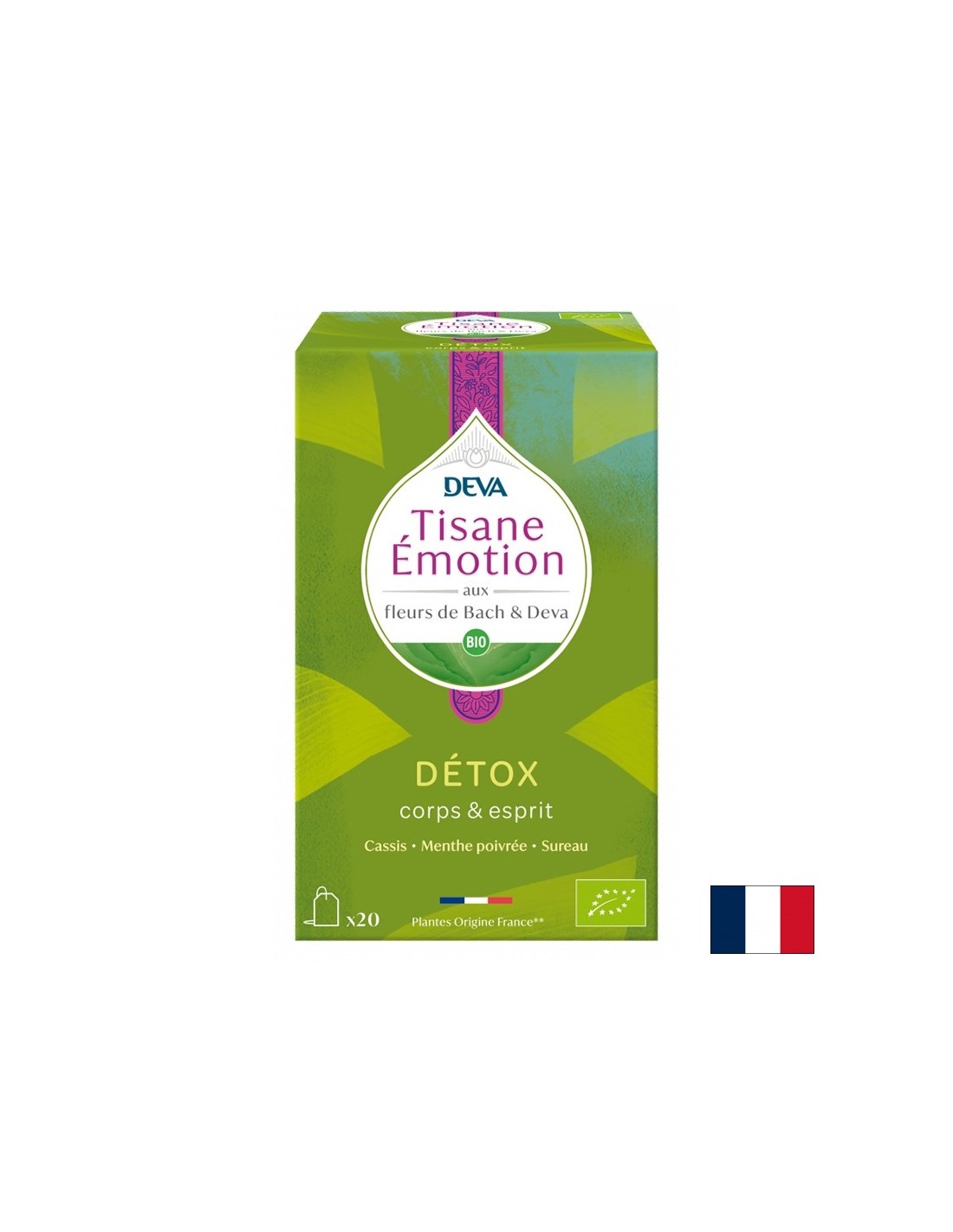 Bylinný detoxikační čaj (s květinovými elixíry podle metody Dr. Bacha), 20 filtračních vak