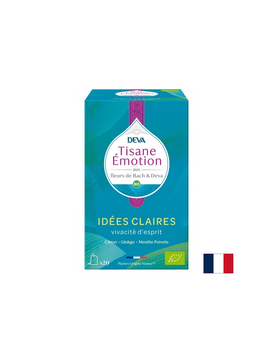Herbal tea "Concentration" (with floral elixirs according to Dr. Bach's method), 20 filter bags