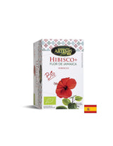 Jamaica -thee met hibiscus met kaneel, munt, gember, bibliotheekbio, 20 filtertassen