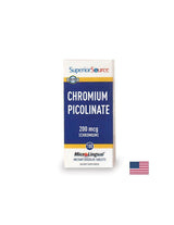 Chrom (pikolinian) - równowaga cukru we krwi, 200 mg x 100 tabletek podjęzykowych <tc>Superior Source</tc>