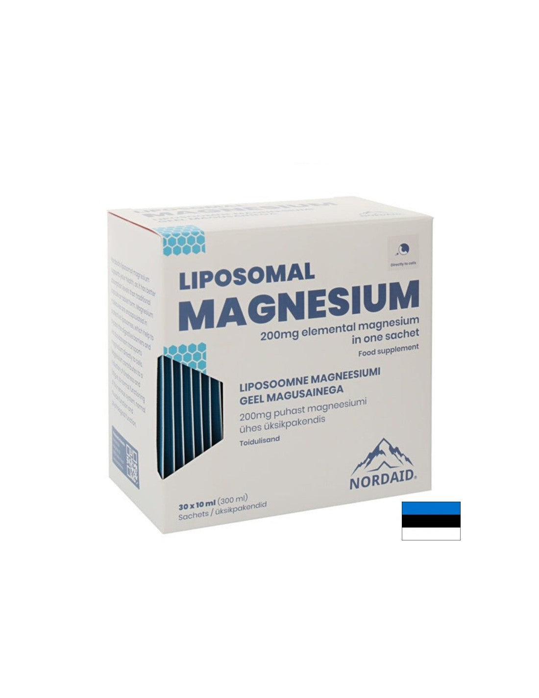Muscular and nervous system - Liposomal Magnesium (citrate, malate), 200 mg oral solution with mango flavor / 30 sachets x 10 ml Nordaid
