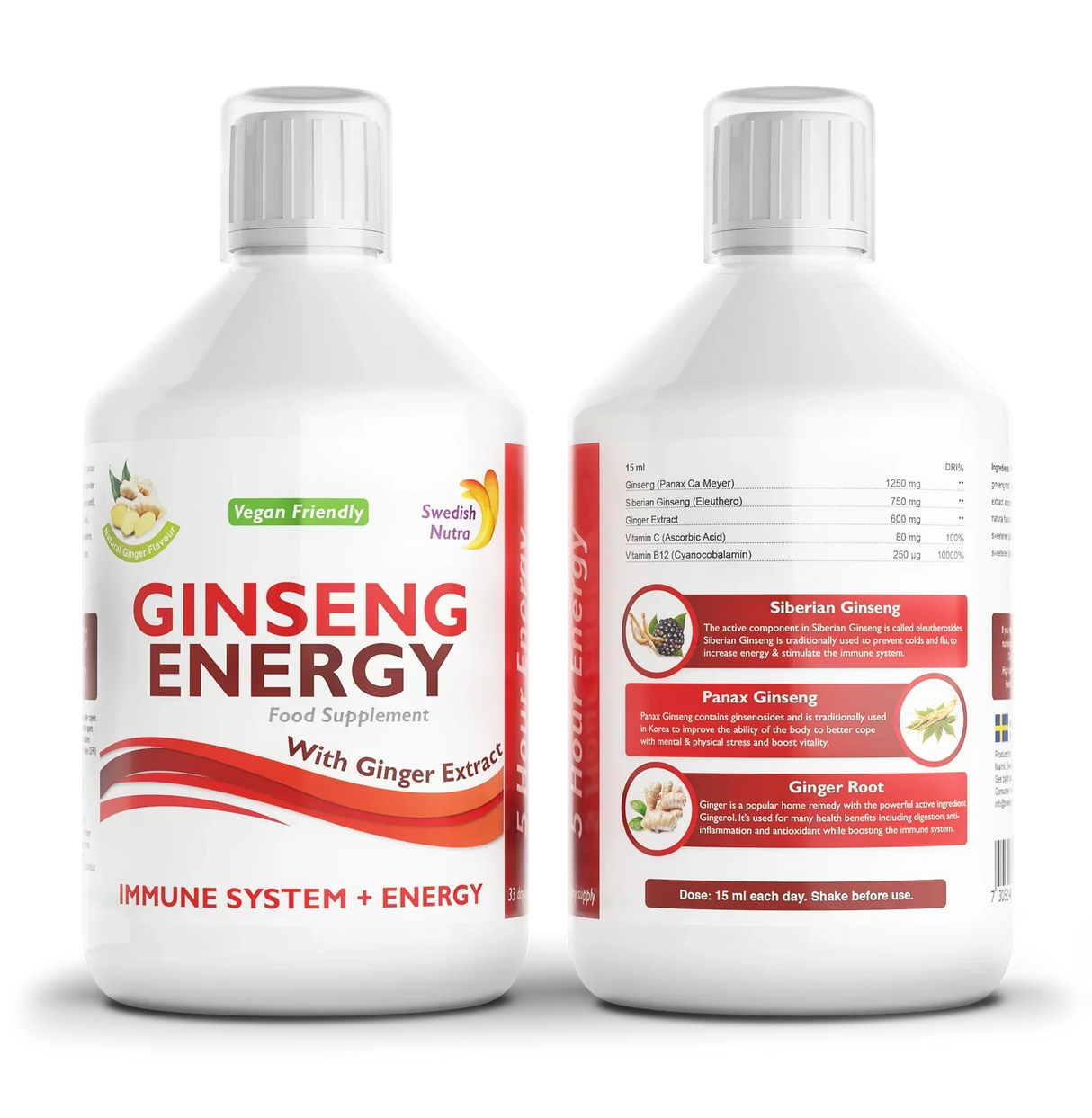 Ginseng 2000 mg - with ginger extract - 500 ml
