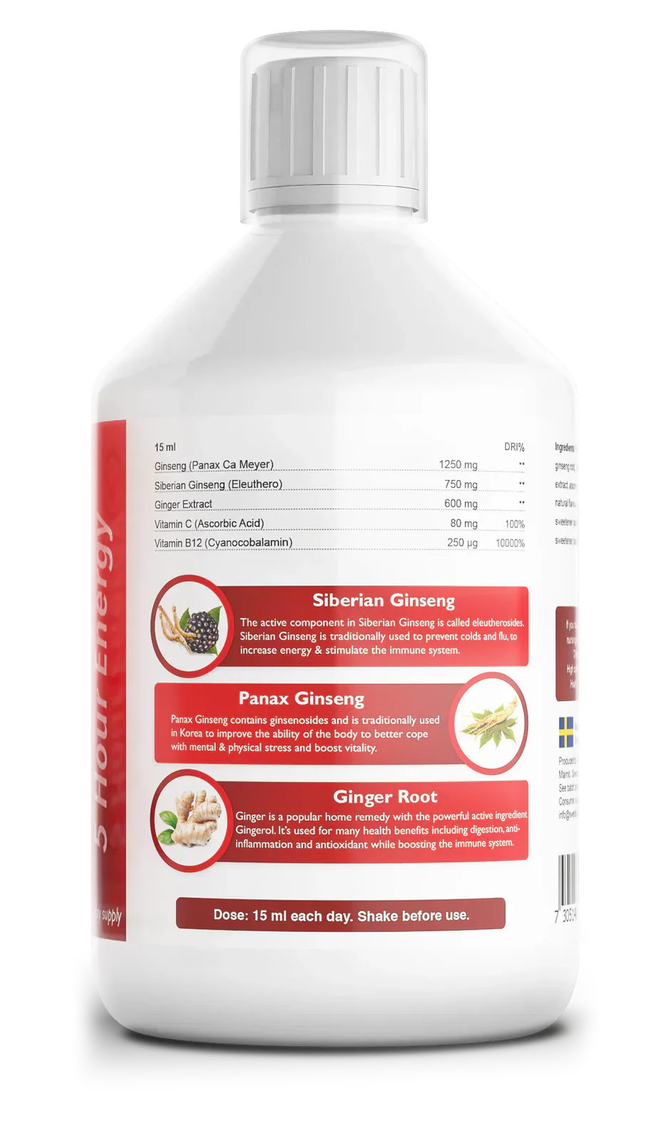 Ginseng 2000 mg - with ginger extract - 500 ml