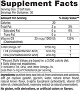 Ultimate Omega -D3 1280 mg - 120 Gelkapseln