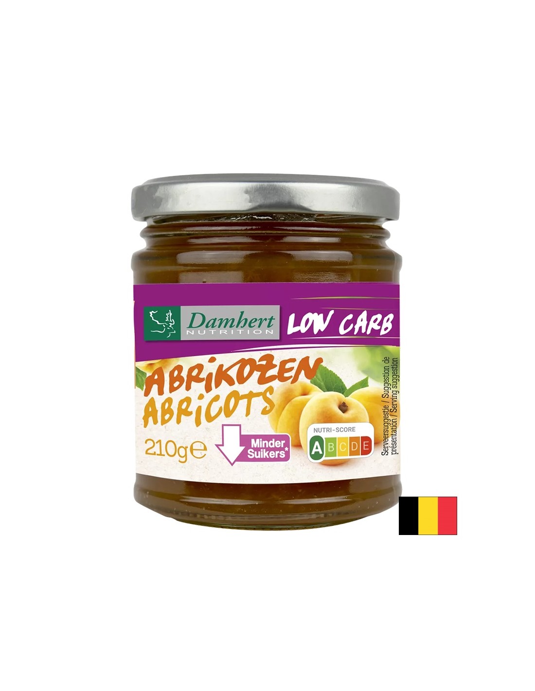 Meruňkový džem (nízký obsah uhlohydrátů a cukrů), 210 g