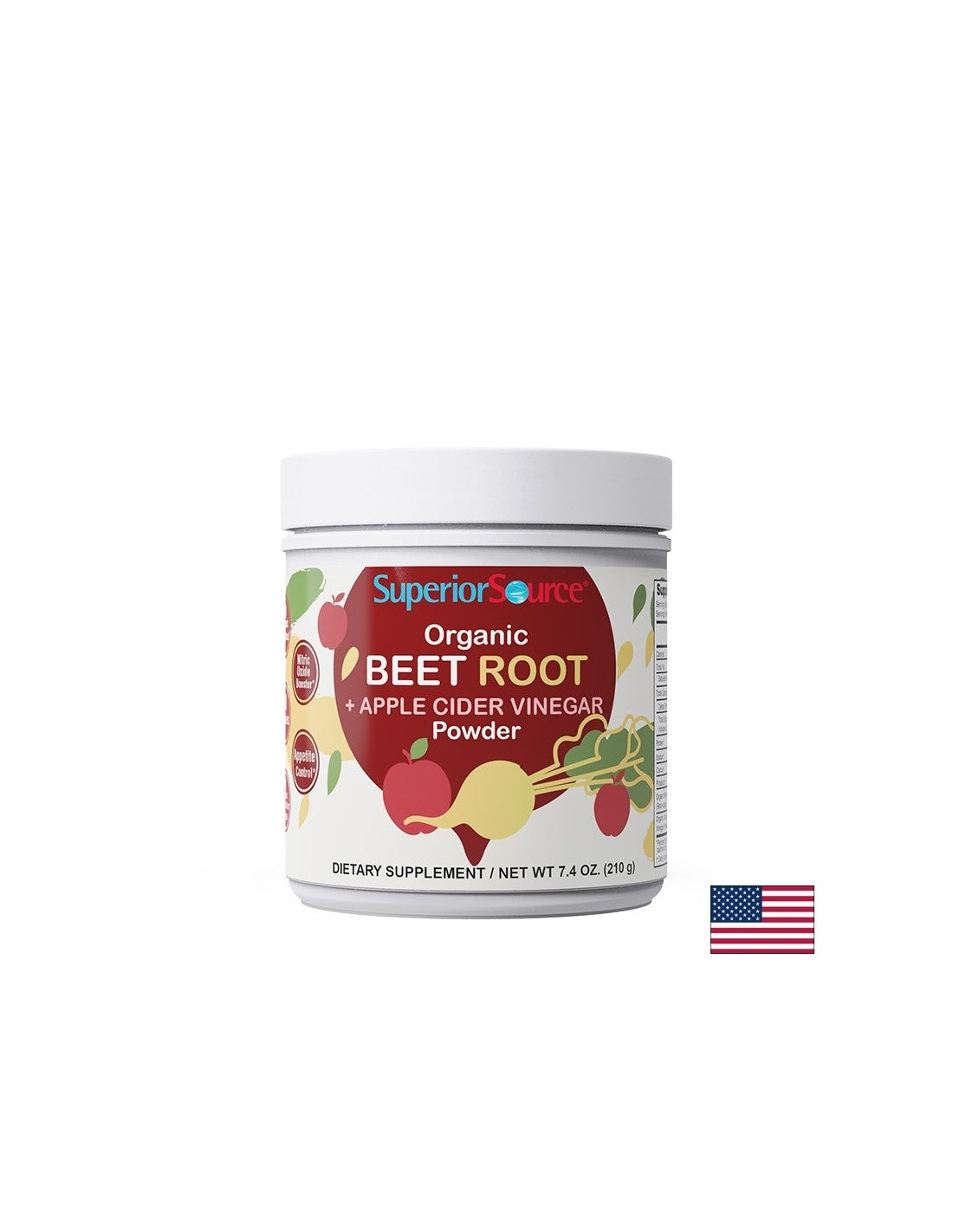 Detox - Red Beet Organic + Apple Cider Azijn, 210 g poeder