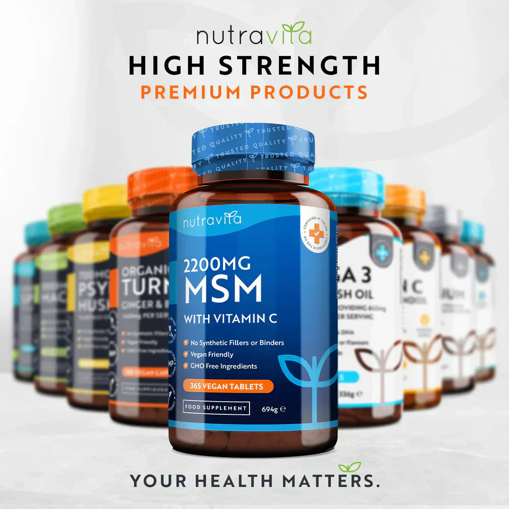 MSM 2200 mg (bones and joints) - 365 tablets