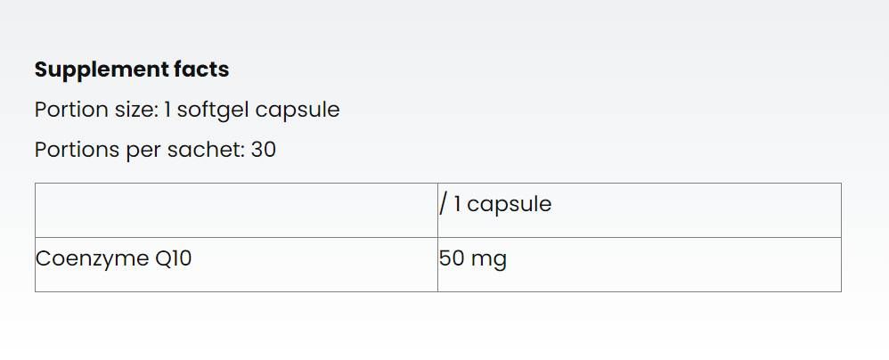 Coenzyme Q10 | CoQ10 - 30 de capsule de gel