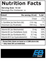 Liyaid l-karnitinas + chromas / 1500 mg 0,450 l