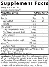 Complete Omega 565 mg - 60 gelcapsules