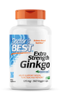 Extra Strength Ginkgo (Гинко Билоба) - повишава умствената функция и паметта 120мг х 360 капсули Doctor's - Feel You