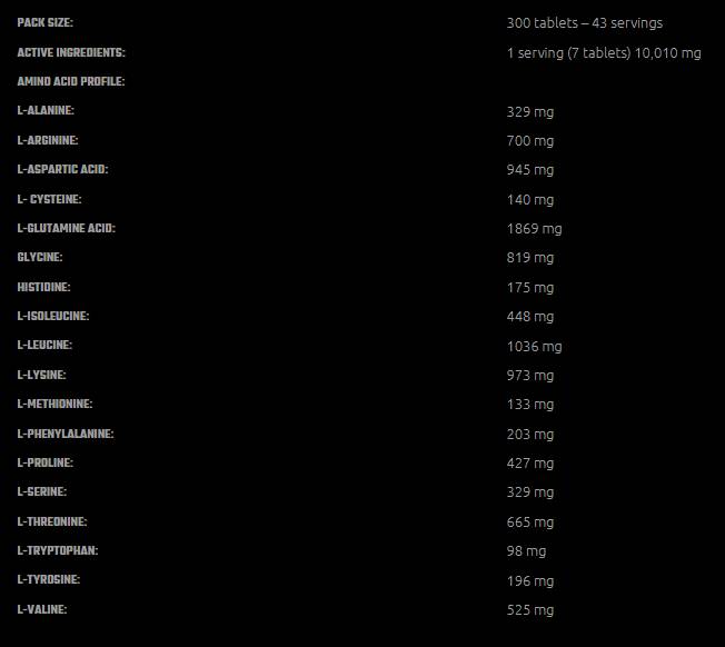 Amino 10 000 - 300 tabletti