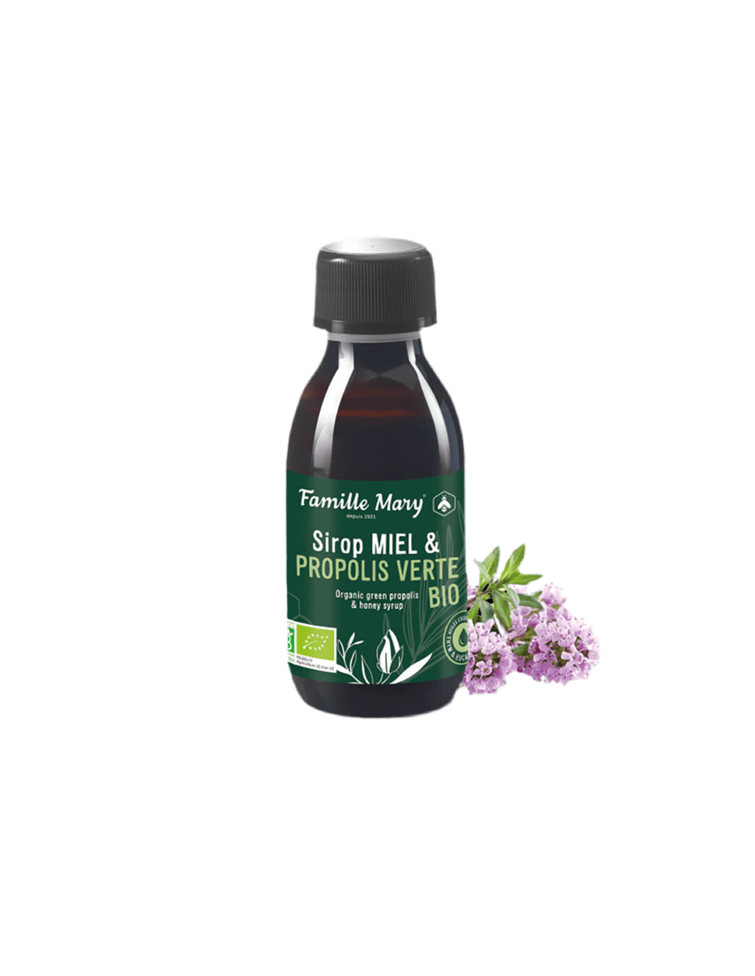 Sirop Miel & Propolis Verte Bio / Сироп с Пчелен мед и Зелен прополис органик, 150 ml Famille Mary - Feel You