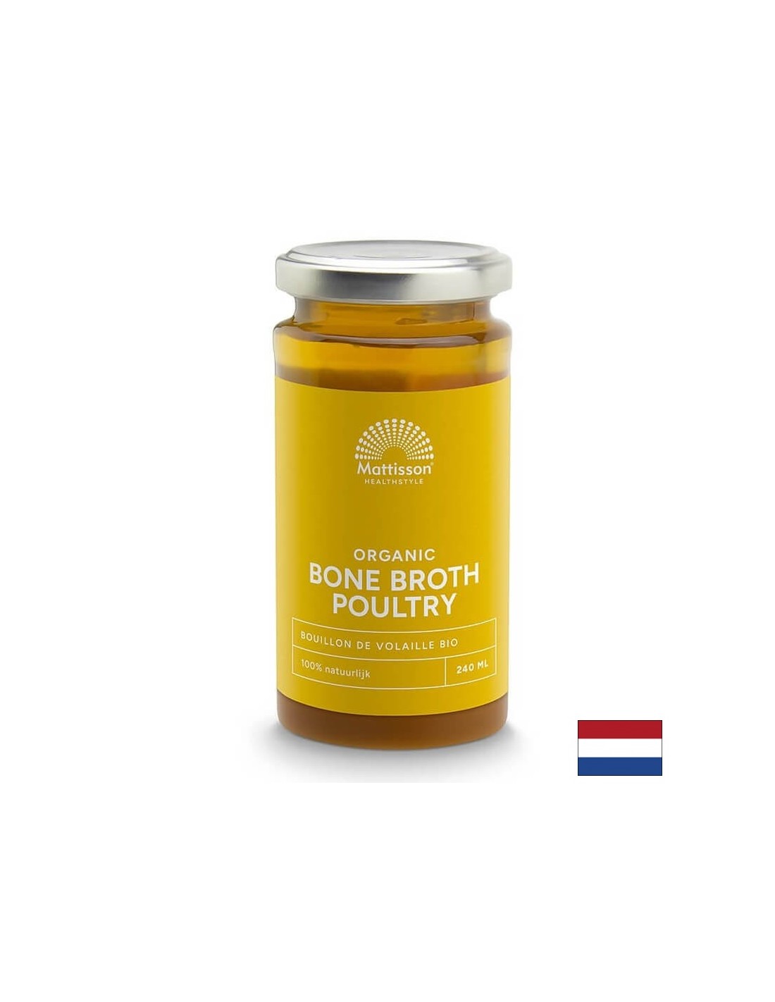Poultry bone broth Bio, 240 ml Mattisson Healthstyle