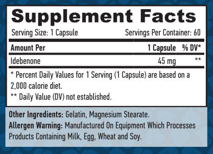 Idebenone 45mg. / 60 Caps. - Feel You