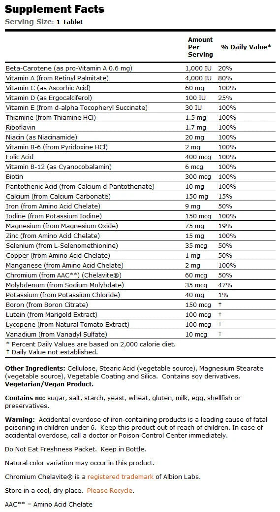 Deeglech Vits Multi - 250 Pëllen