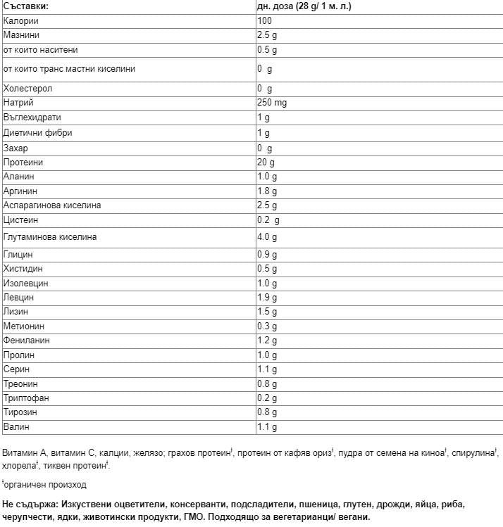 100% proteína baseada em plantas - 840 gramas