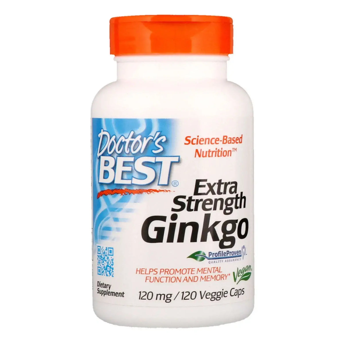 Extra Strength Ginkgo (Гинко Билоба) - повишава умствената функция и паметта 120мг х 120 капсули Doctor's - Feel You