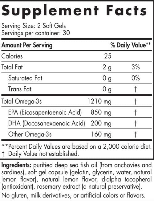 EPA 1210 mg - 60 gel capsules