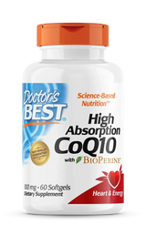 High Absorption CoQ10 100мг., софтгел капсули x 60, Doctor`s Best - Feel You