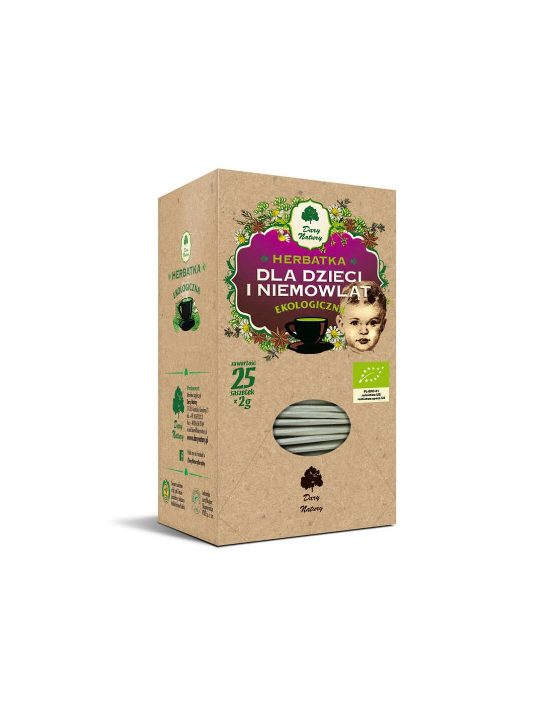 Herbal tea for children and babies Bio, 25 packets