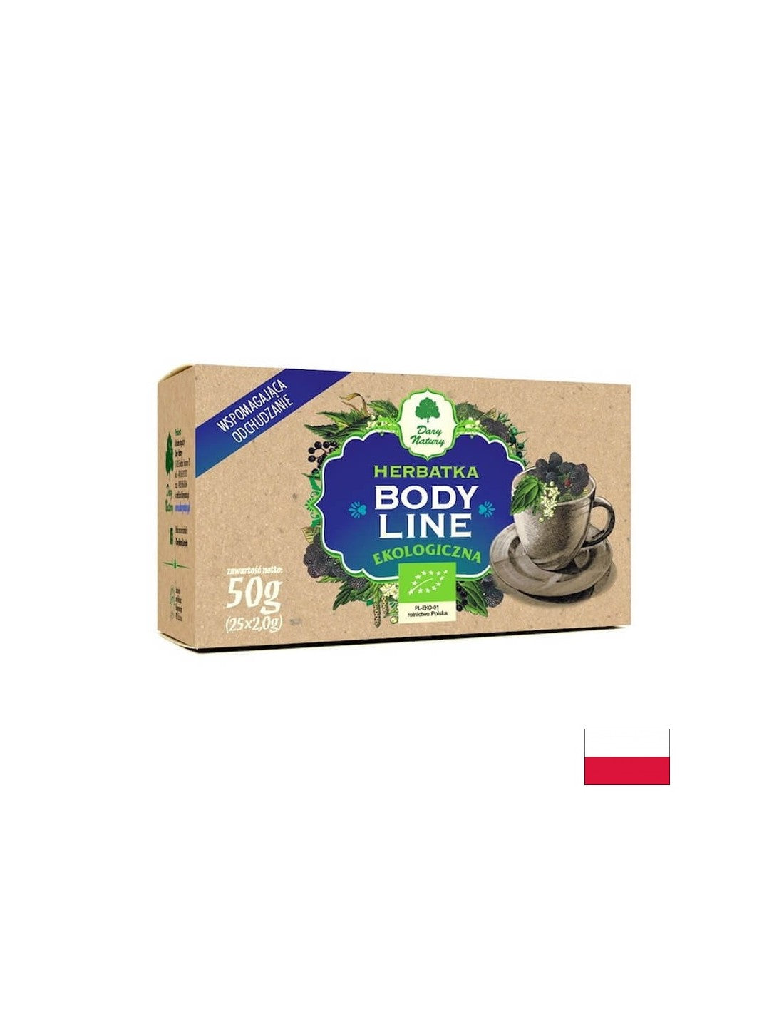 Žolelių arbata svorio metimui BIO, 25 filtrų maišai