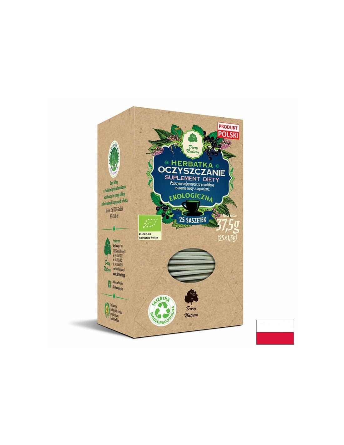 Purifying tea Bio, 25 packets