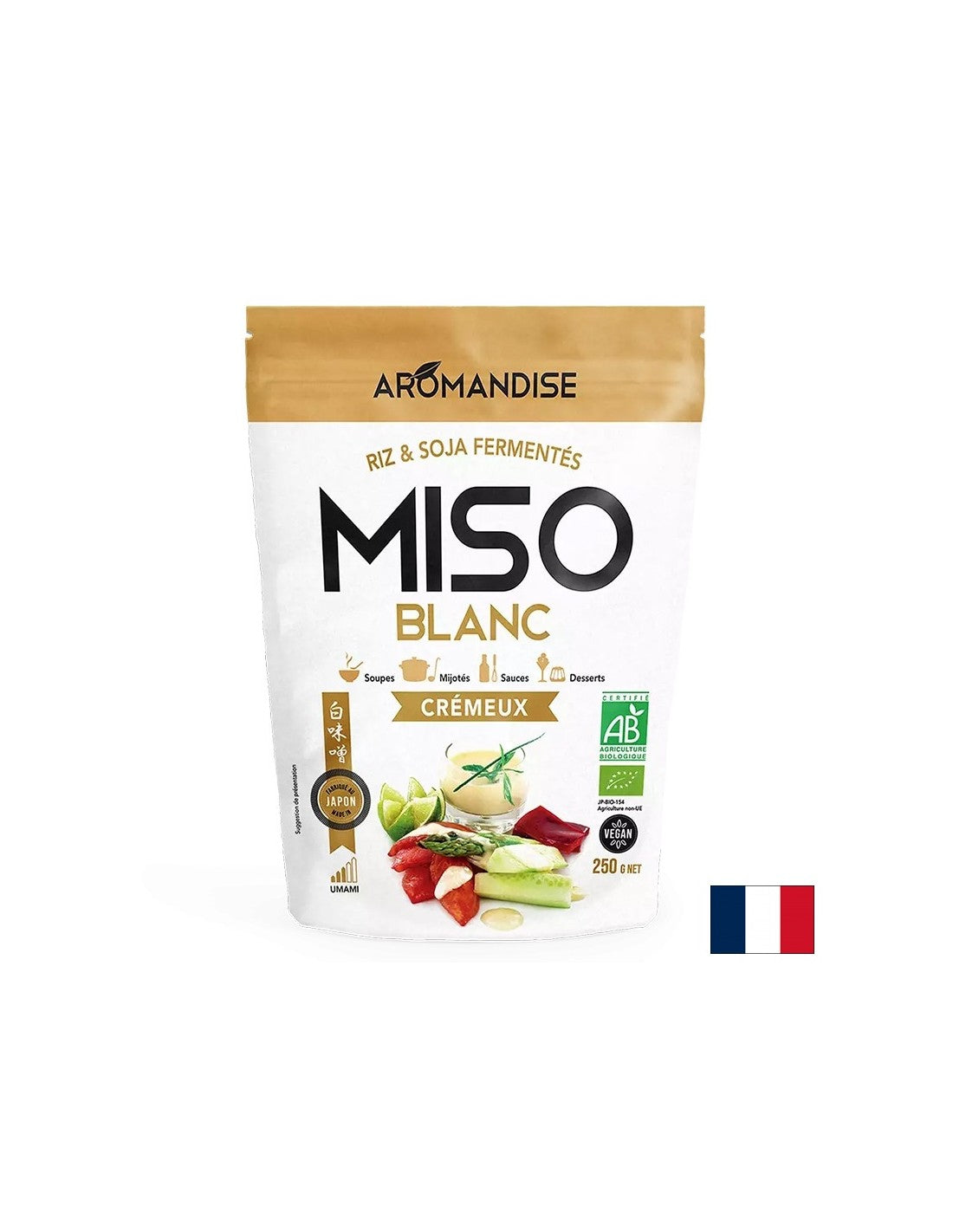 Creamy white Miso - For making soups, dishes, broths, sauces, 250 g