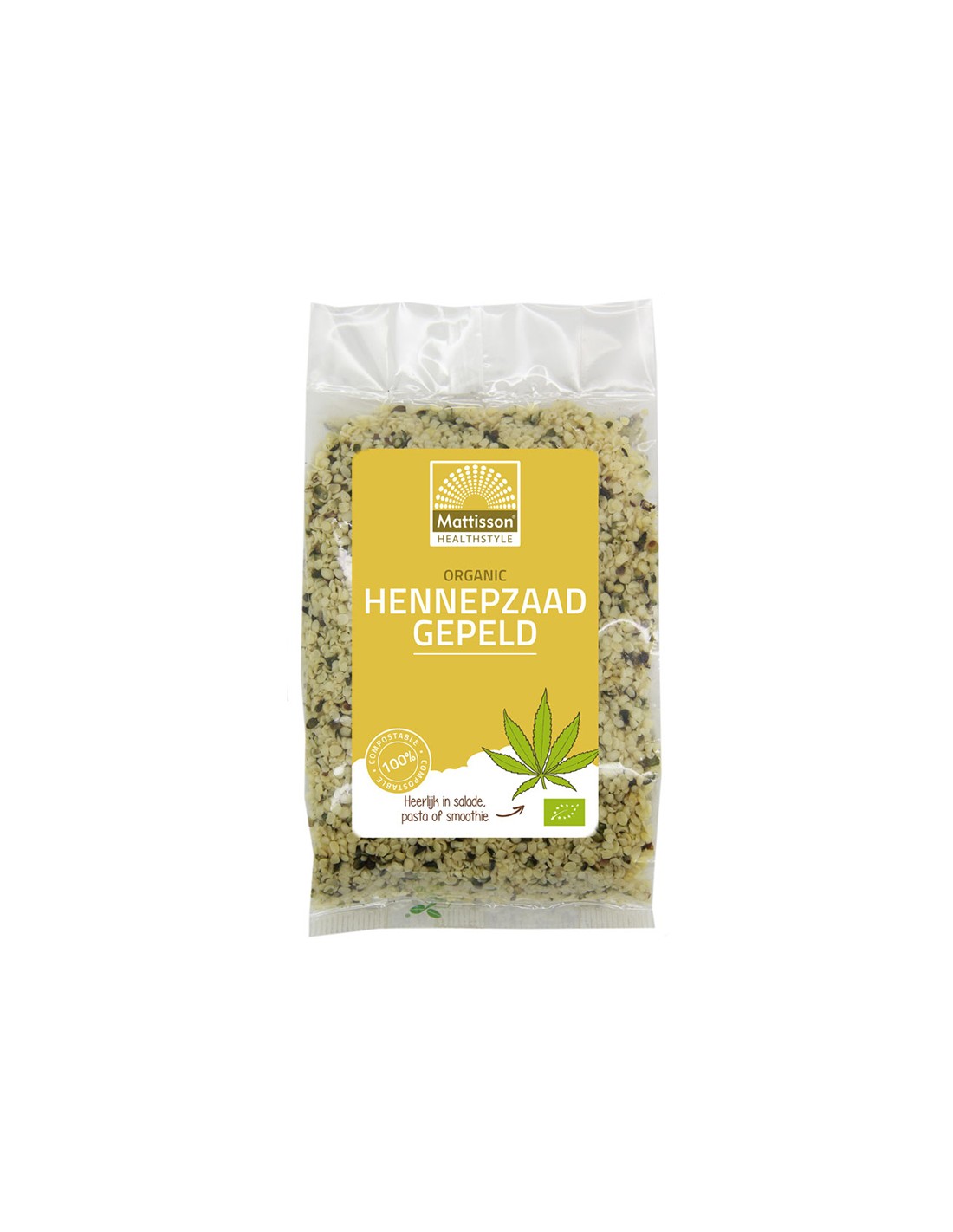 Hemp seed (peeled) Organic, 250 g Mattisson Healthstyle