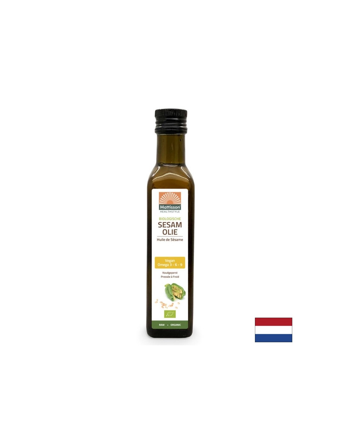 Sesamolie (koud geperst) organisch, 250 ml