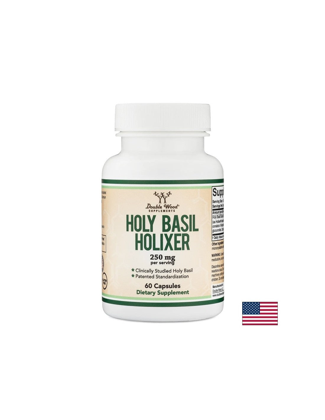 Holy Basil - Por estrés y mal humor, 250 mg, 60 cápsulas