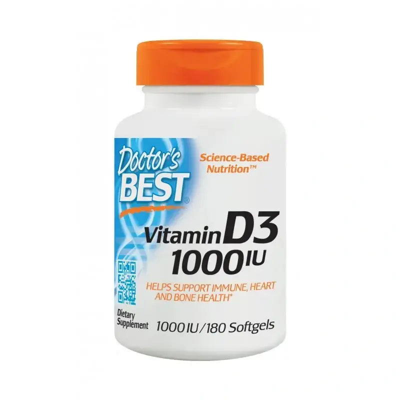 Витамин D3, 1000IU, 180 капсули, Doctor's Best - Feel You