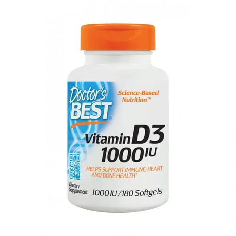Витамин D3, 1000IU, 180 капсули, Doctor's Best - Feel You