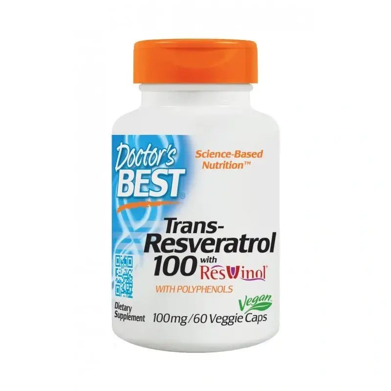 Trans-reseratrol 100 mg | con resvinol -25 - 60 cápsulas