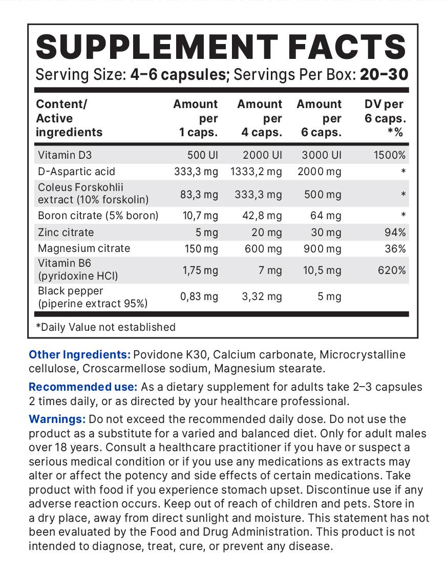 Testo Booster - 120 capsule