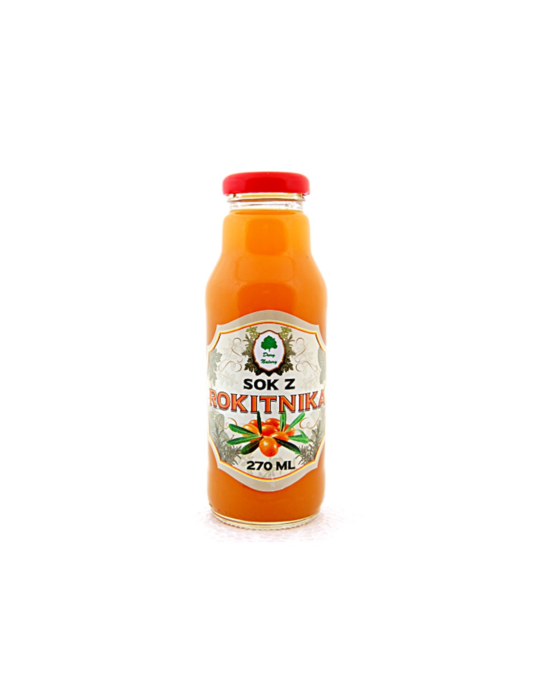 Organic Sea buckthorn syrup for adding to drinks, 270 ml