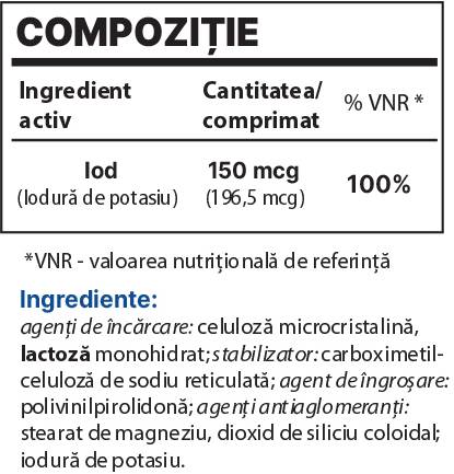 Iod BP 150 mcg - 100 Таблетки - Feel You