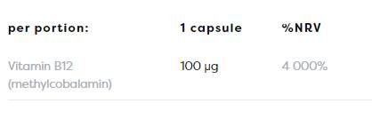 Metil -B12 100 mcg - 120 kapsul