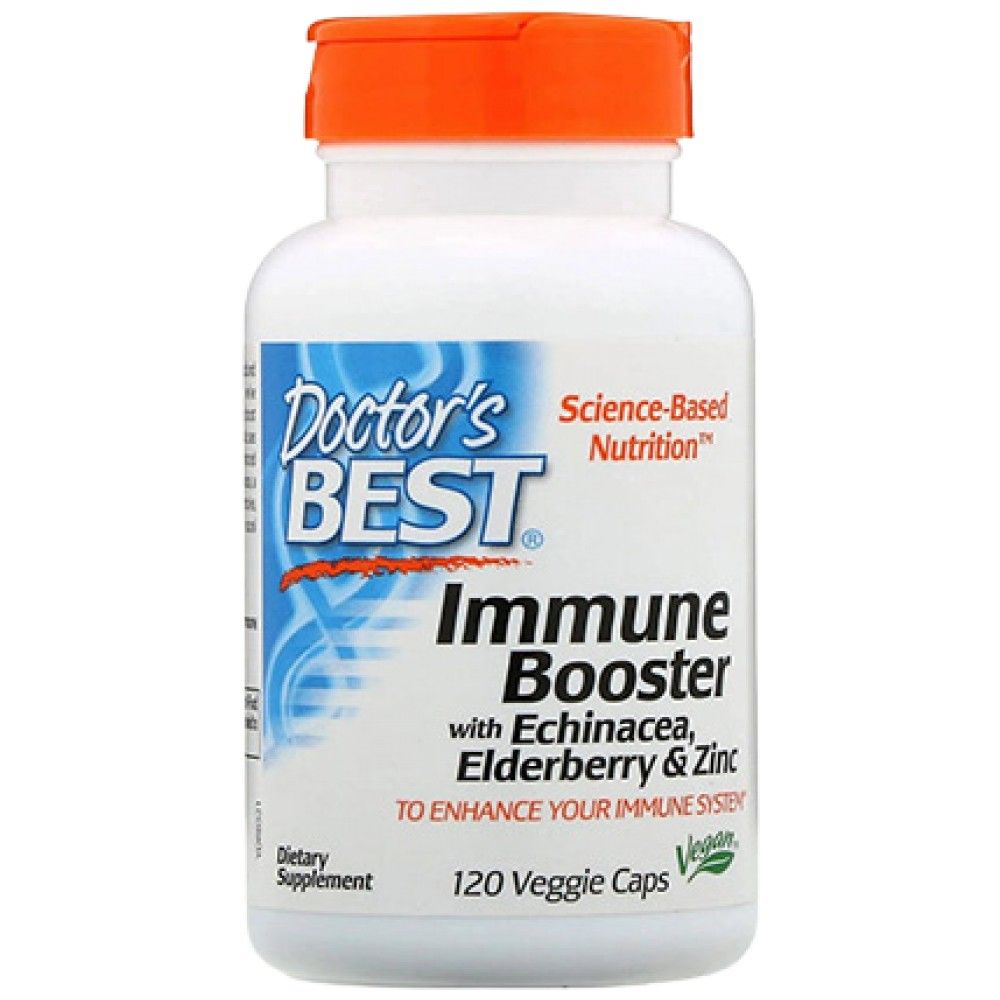 Immune Booster | With Echinacea, Elderberry Extract and Zinc - 120 capsules