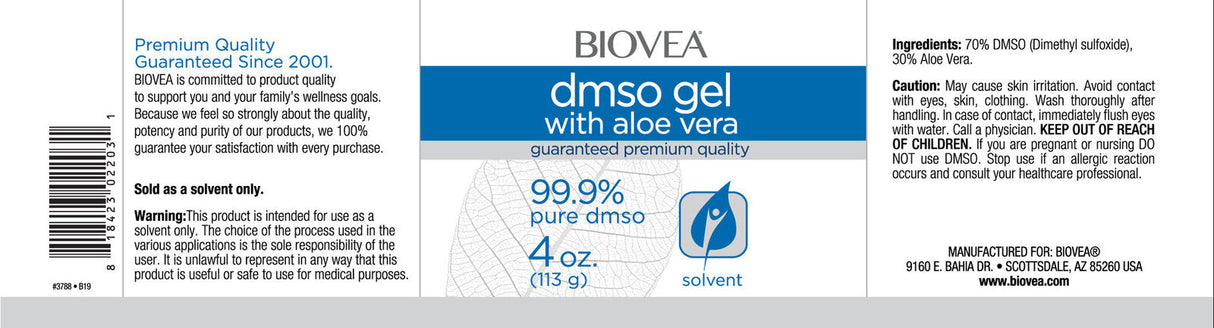 DMSO Gel with Aloe Vera / 118 ml - Feel You