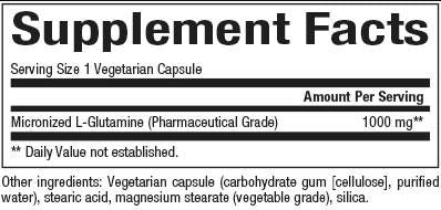 L-Glutaminas 1000 mg | Mikronizuotos - 90 kapsulės